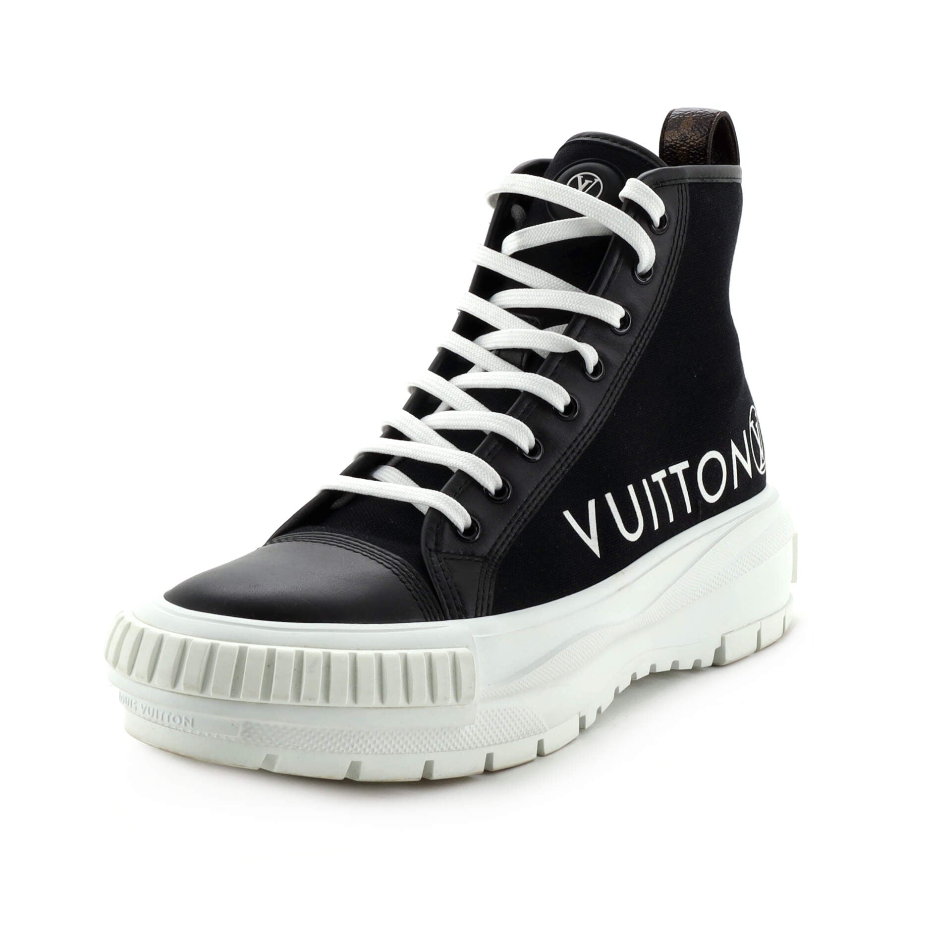 Men's LV Squad Sneaker Boots Canvas and Leather