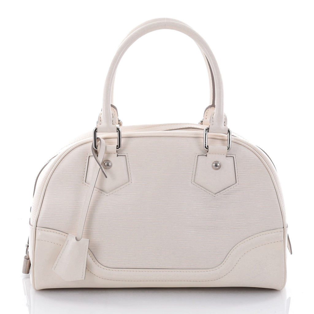 Buy Louis Vuitton Montaigne Bowling Bag Epi Leather PM White 2608004 – Trendlee