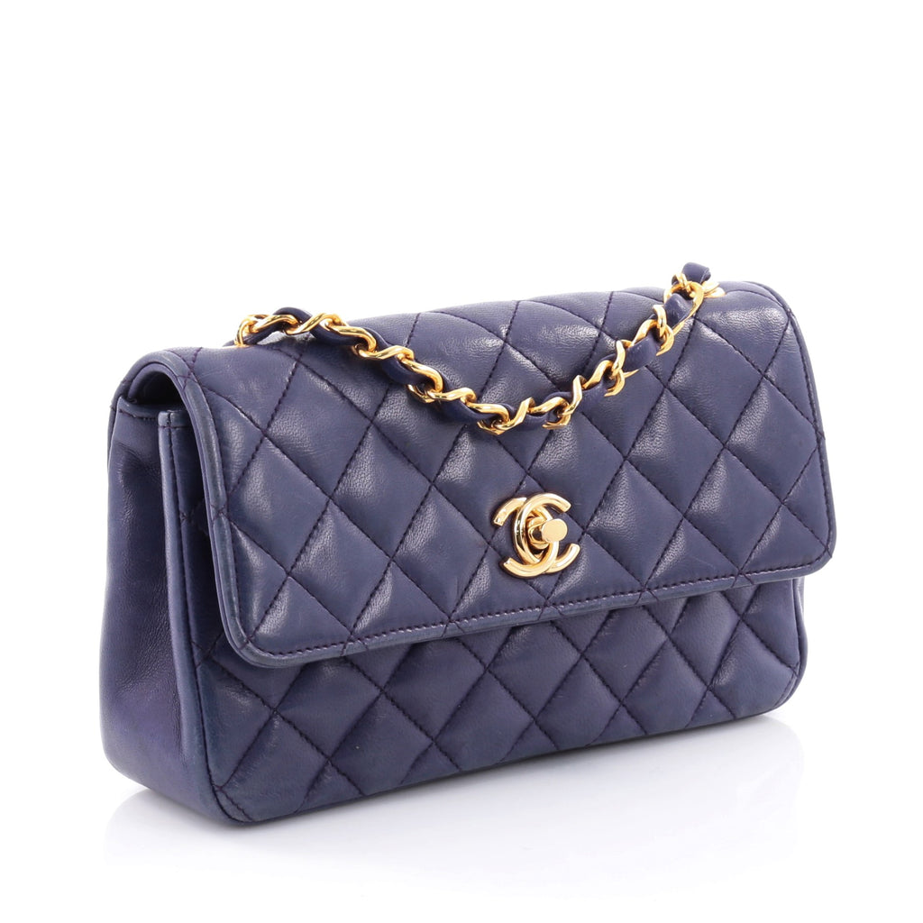 Buy Chanel Vintage CC Chain Flap Bag Quilted Leather Mini 2615801 – Rebag