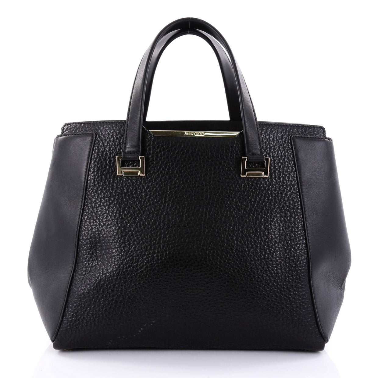 Buy Jimmy Choo Alfie Handbag Leather Large Black 2654804