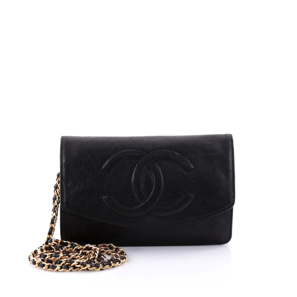 Buy Chanel Vintage Timeless Wallet on Chain Caviar Black 2661104 – Rebag