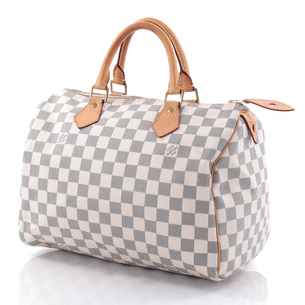 Buy Louis Vuitton Speedy Handbag Damier 30 White 2704402 – Rebag