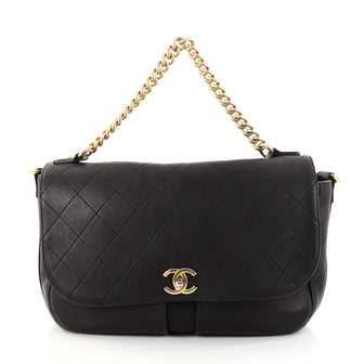 Buy Chanel Convertible CC Flap Messenger Bag Quilted 2736109