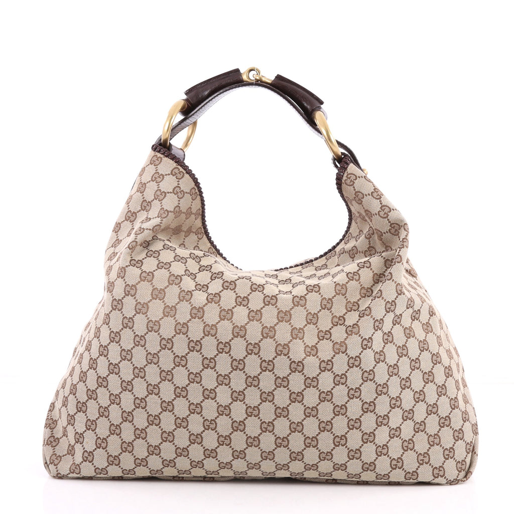 gucci horsebit hobo gg canvas large