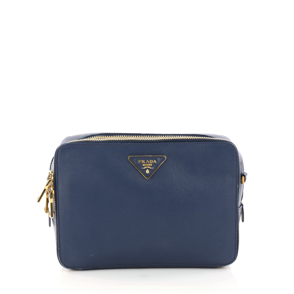 prada double zip crossbody bag