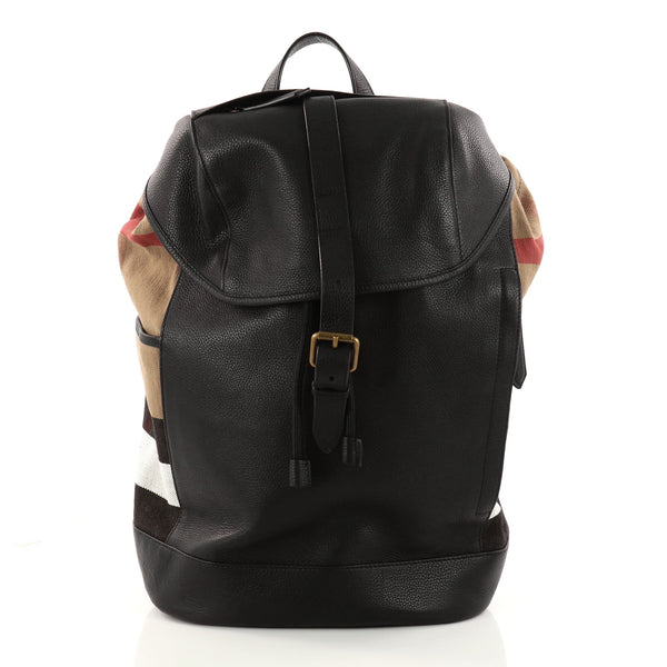 Buy Burberry Drifton Backpack House Check Canvas Brown 3221402