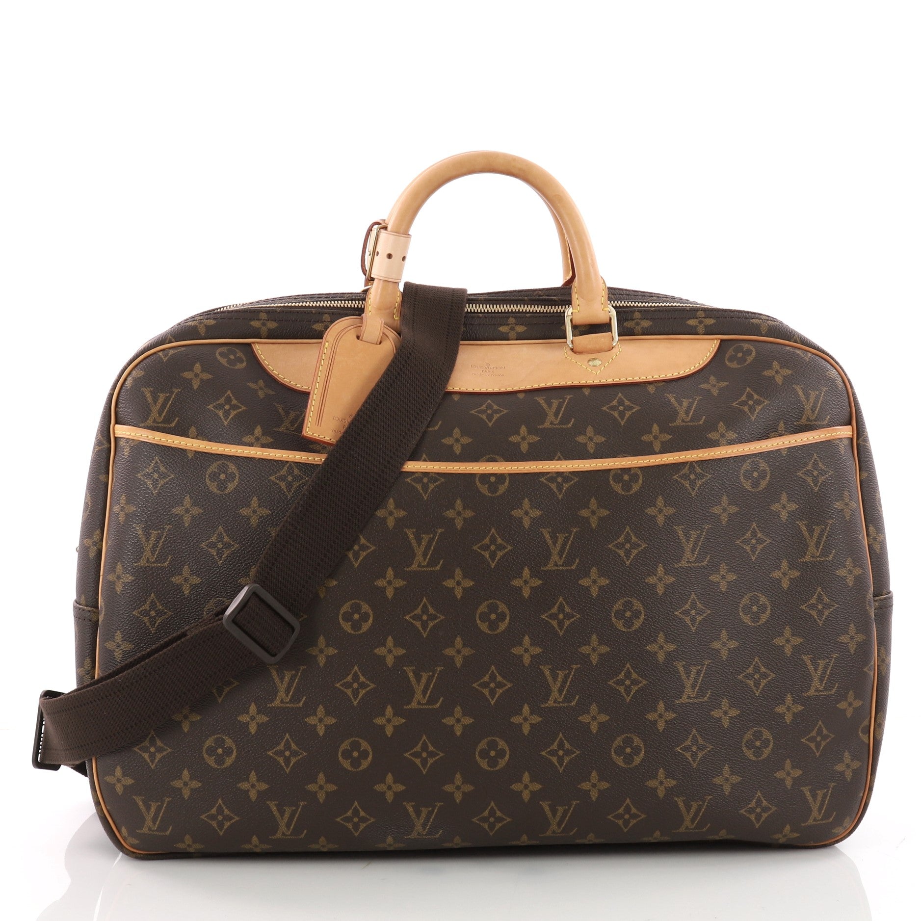 LOUIS VUITTON Alize 3 Monogram Canvas Poche Soft Suitcase Bag