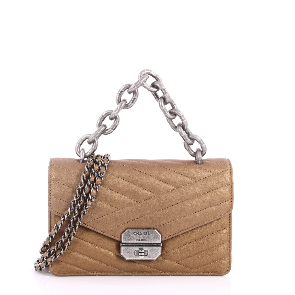 Buy Chanel Convertible Gabrielle Flap Bag Chevron Leather 3513601