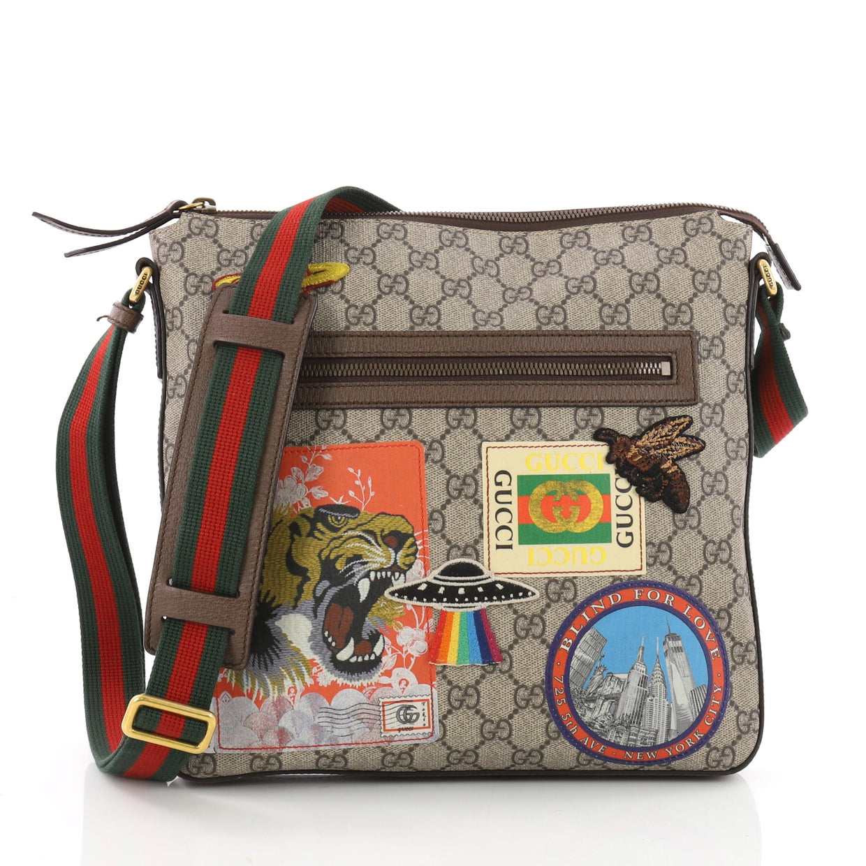 Buy Gucci Courrier Zip Messenger GG Coated Canvas with 3521801