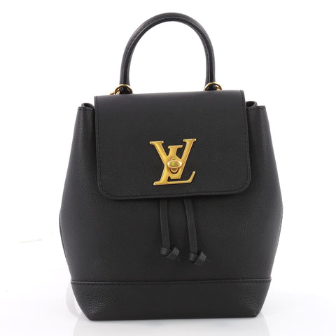 Buy Louis Vuitton Lockme Backpack Leather Mini Black 3567710 – Rebag