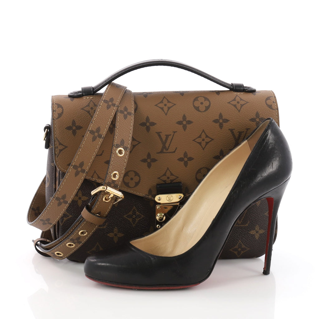 Louis Vuitton Pochette Metis Reverse Monogram Canvas Brown 3596201 – Rebag