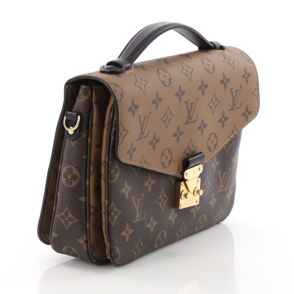 Louis Vuitton Pochette Metis Reverse Monogram Canvas Brown 3596201 – Rebag