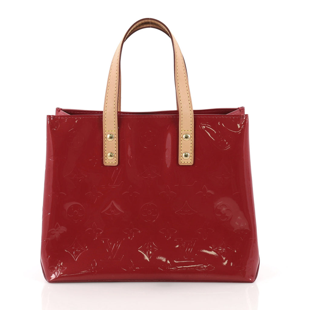 Louis Vuitton Reade Handbag Monogram Vernis PM Red 3690206 – Rebag