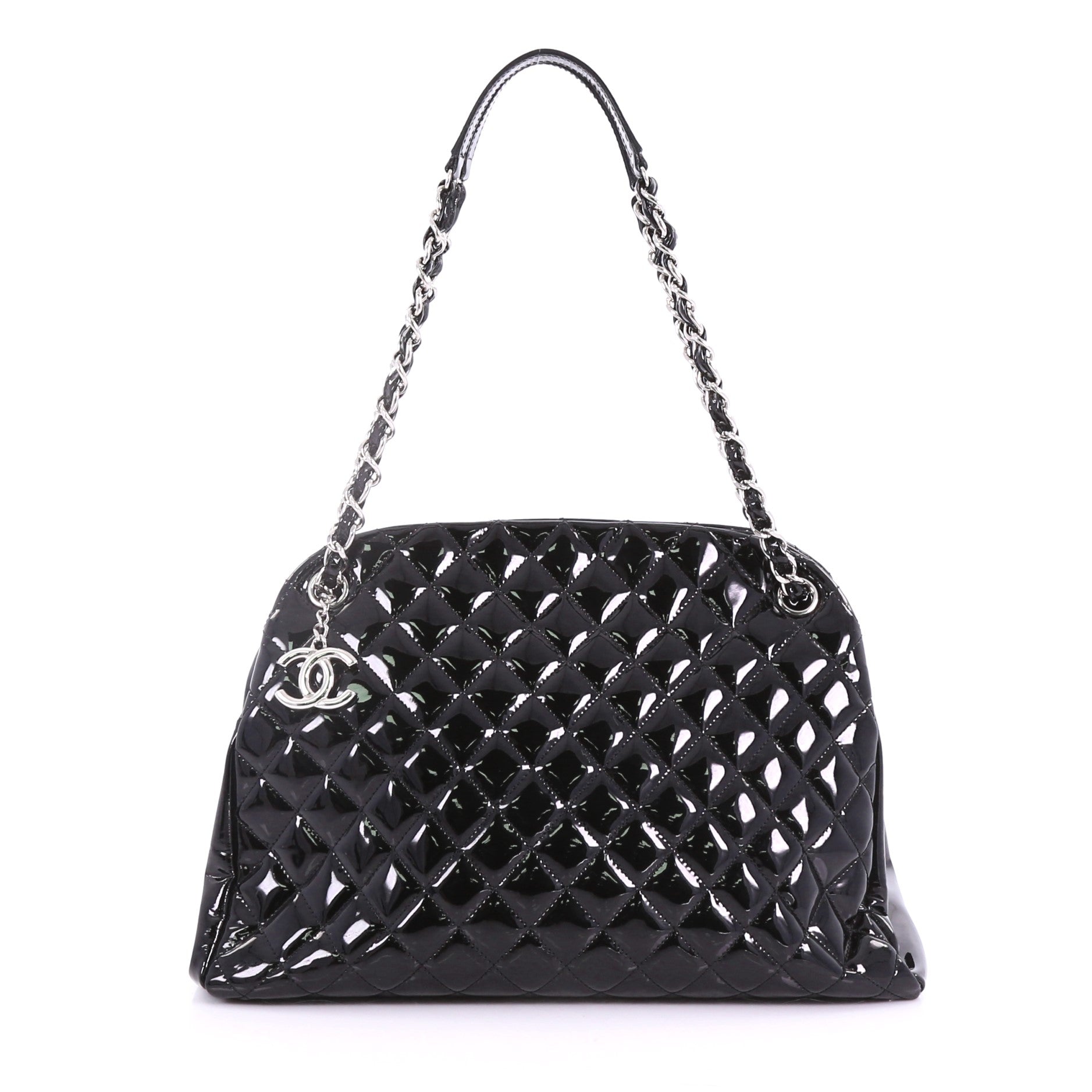 Louis Vuitton Black Mink Cabochon Demi-Lune