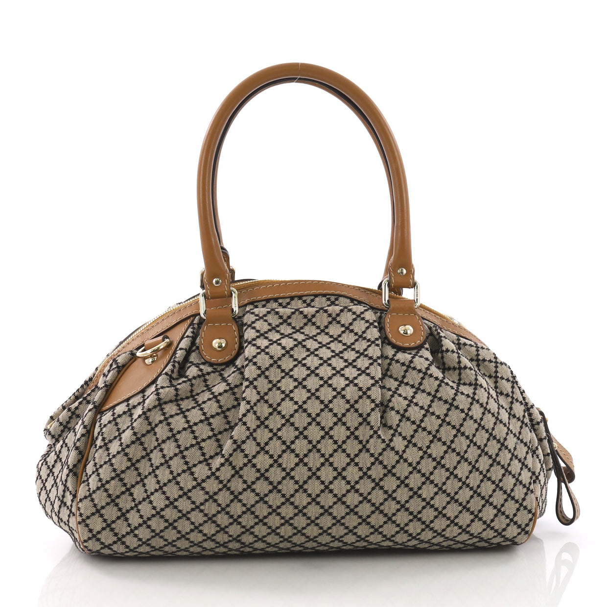 Gucci Sukey Boston Bag Diamante Canvas - Rebag