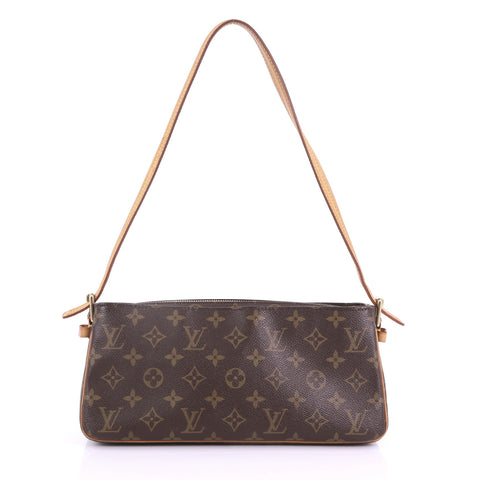 Louis Vuitton Viva Cite Handbag Monogram Canvas MM Brown 3803761