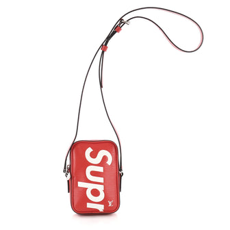 LOUIS VUITTON X SUPREME DANUBE RED EPI CROSSBODY BAG - CRTBLNCHSHP