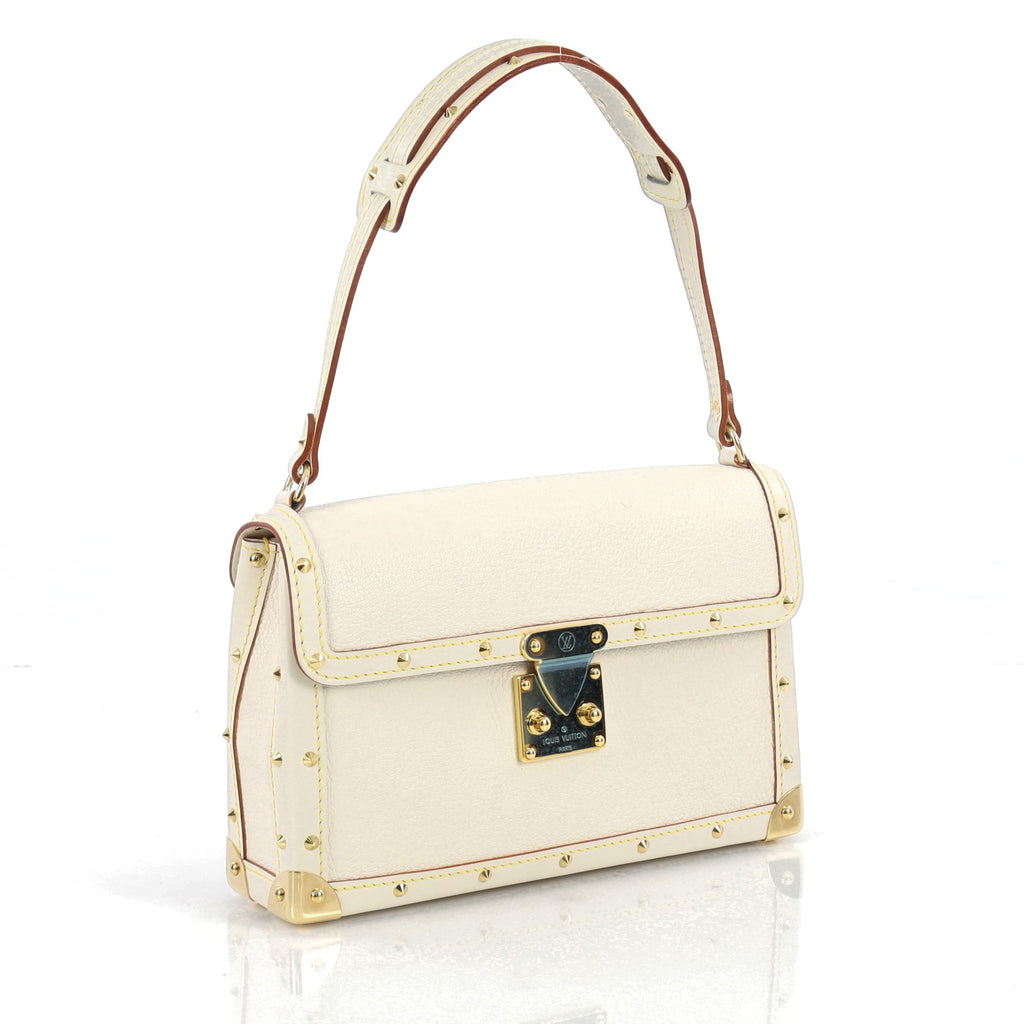 Buy Louis Vuitton Suhali L&#39;Aimable Handbag Leather White 383207 – Rebag