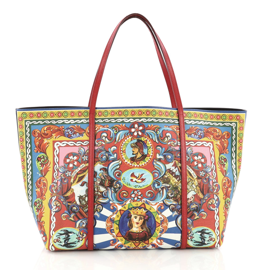 Dolce & Gabbana Miss Escape Open Tote Printed Saffiano 3848860