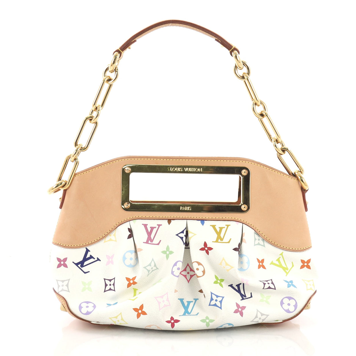 New Louis Vuitton Black Judy MM Murakami Multicolore Monogram Bag at  1stDibs