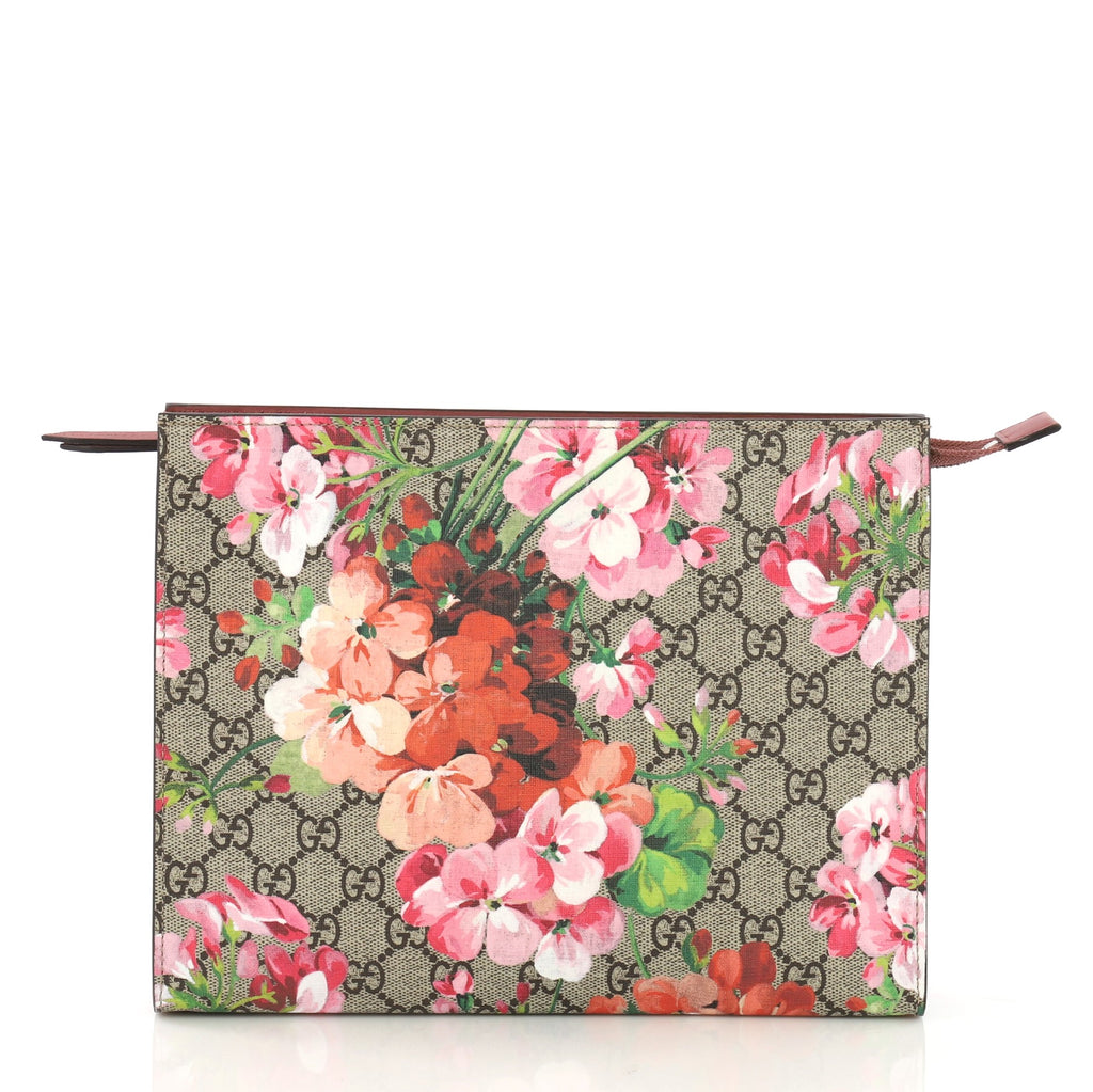 gucci floral pouch