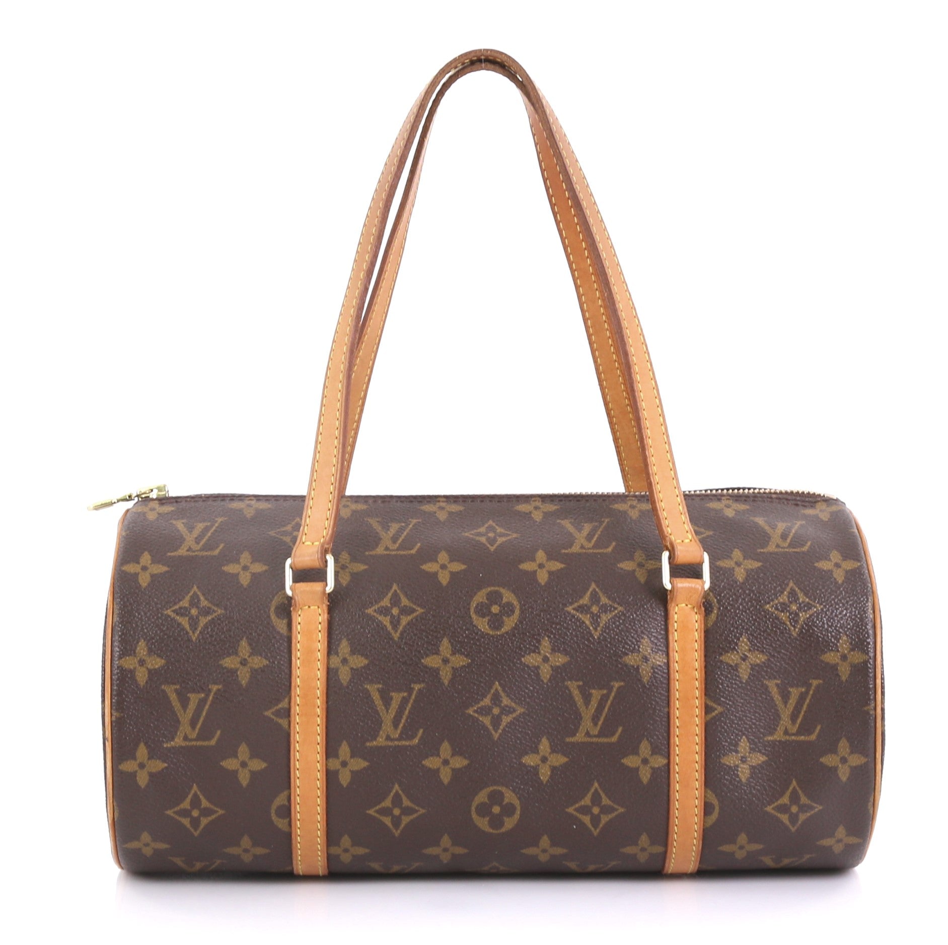 Louis Vuitton Terre D'Ombre Monogram Vernis Brea GM Handbag