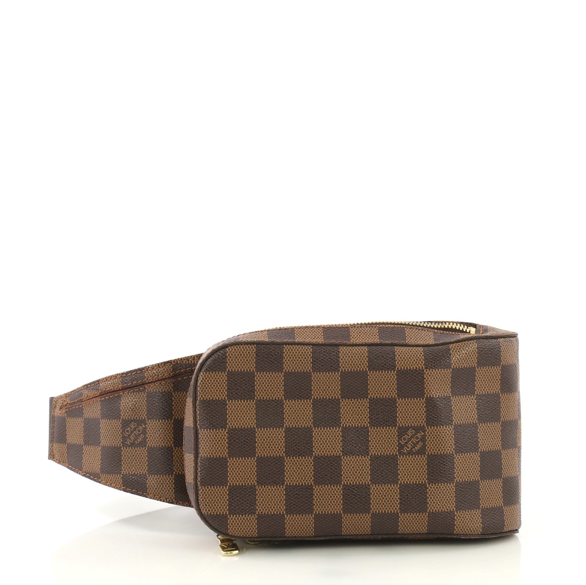 Louis Vuitton Yellow Damier Facette Speedy Cube PM Leather Pony