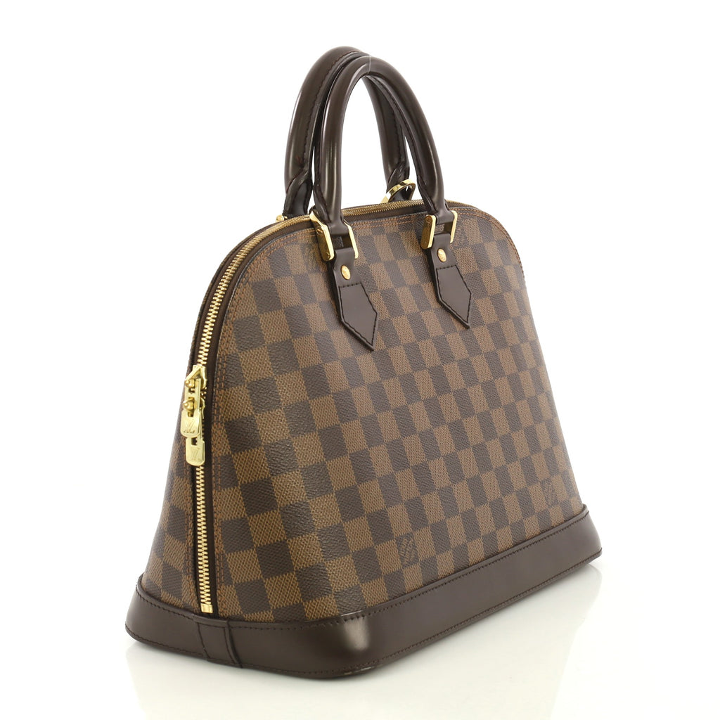 Louis Vuitton Vintage Alma Handbag Damier PM Brown 4224043 – Rebag