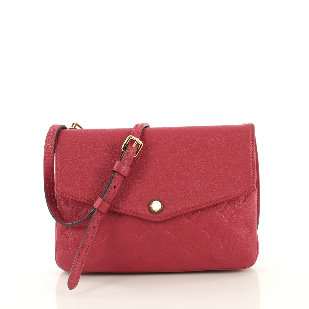 Louis Vuitton Twice Handbag Monogram Empreinte Leather Pink 4259113 – Rebag