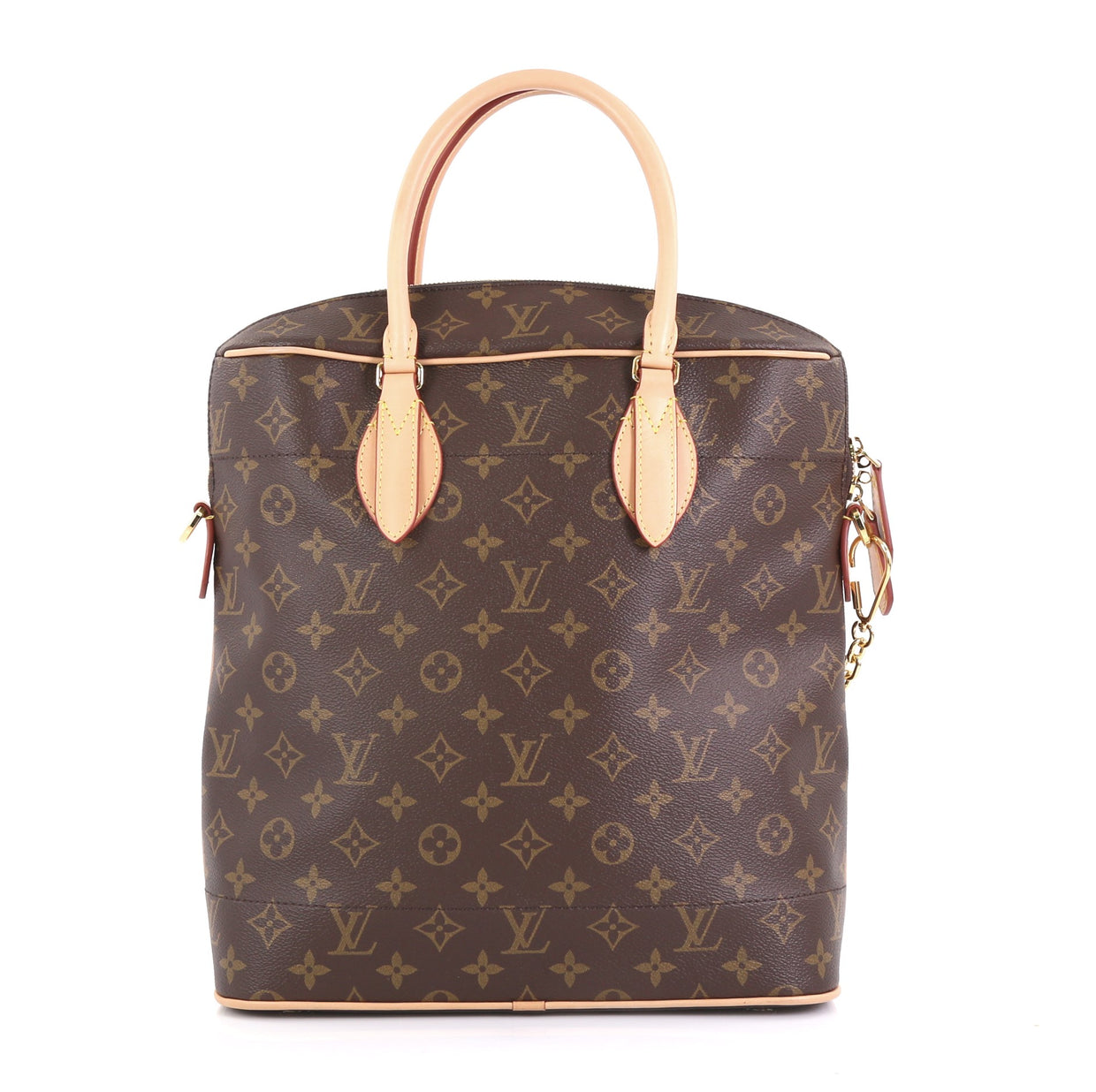 Louis Vuitton Carry All Handbag Monogram Canvas MM Brown 427888