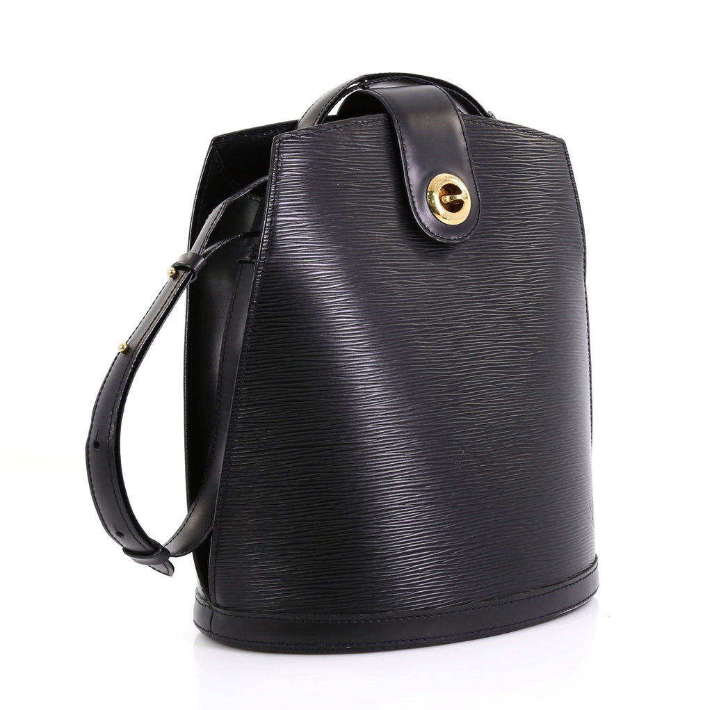 Louis Vuitton Cluny Shoulder Bag Epi Leather Black 428021 – Rebag