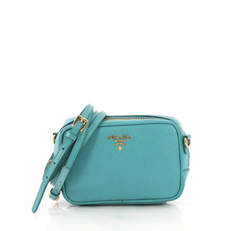 Zip Crossbody Bag Saffiano Leather Mini