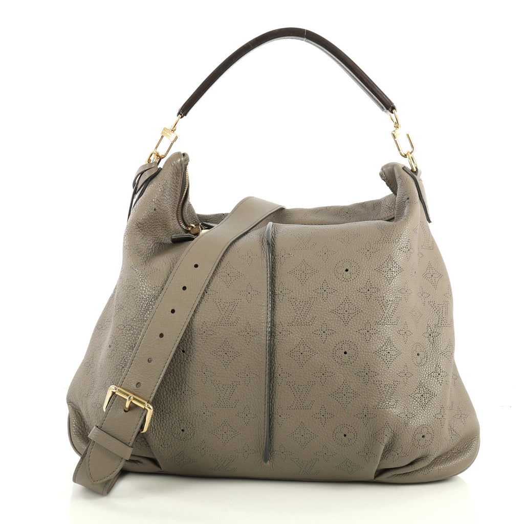 Louis Vuitton Selene Handbag Mahina Leather MM Neutral 438284 – Rebag