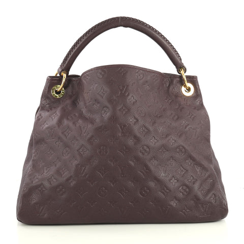 Louis Vuitton Artsy Handbag Monogram Empreinte Leather MM Purple 439811 – Rebag