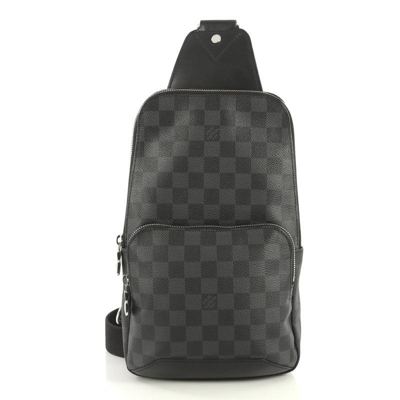 Louis Vuitton Avenue Sling Bag Damier Graphite Black 4401326 – Rebag