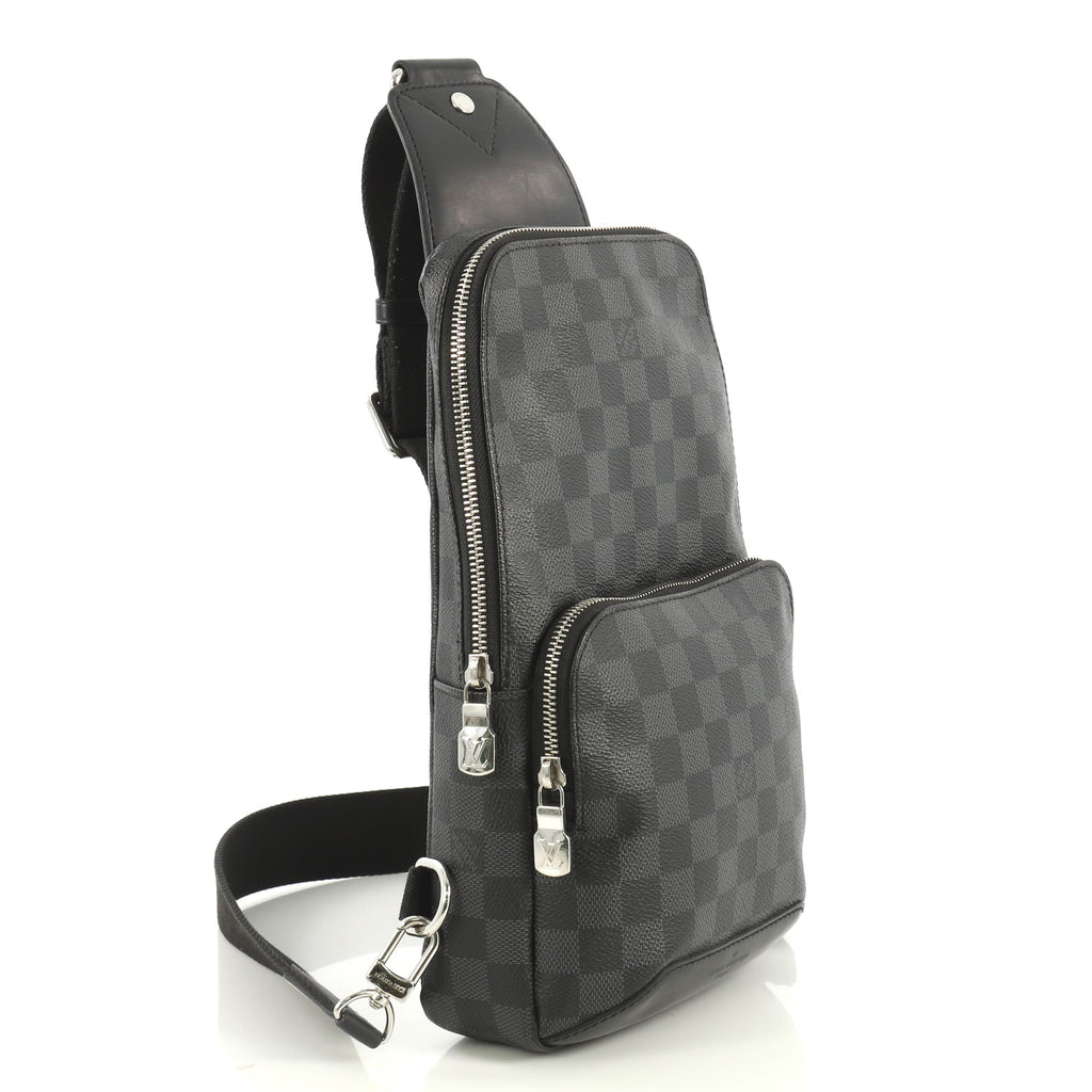 Louis Vuitton Avenue Sling Bag Damier Graphite Black 4401326 – Rebag