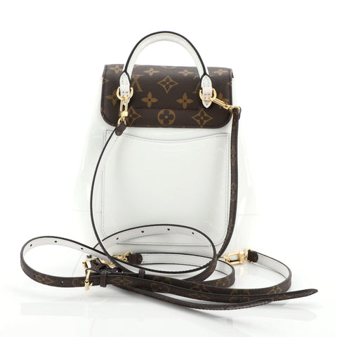 Louis Vuitton Hot Springs Backpack Vernis with Monogram Canvas White 4405942 – Rebag