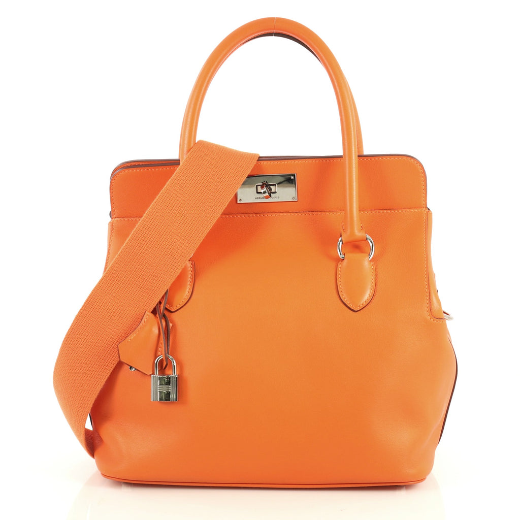 Hermes Toolbox Handbag Swift 26 Orange 444715 – Rebag
