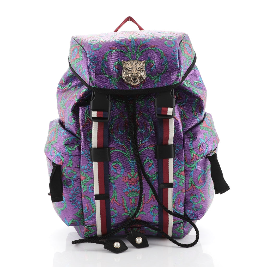 gucci brocade backpack