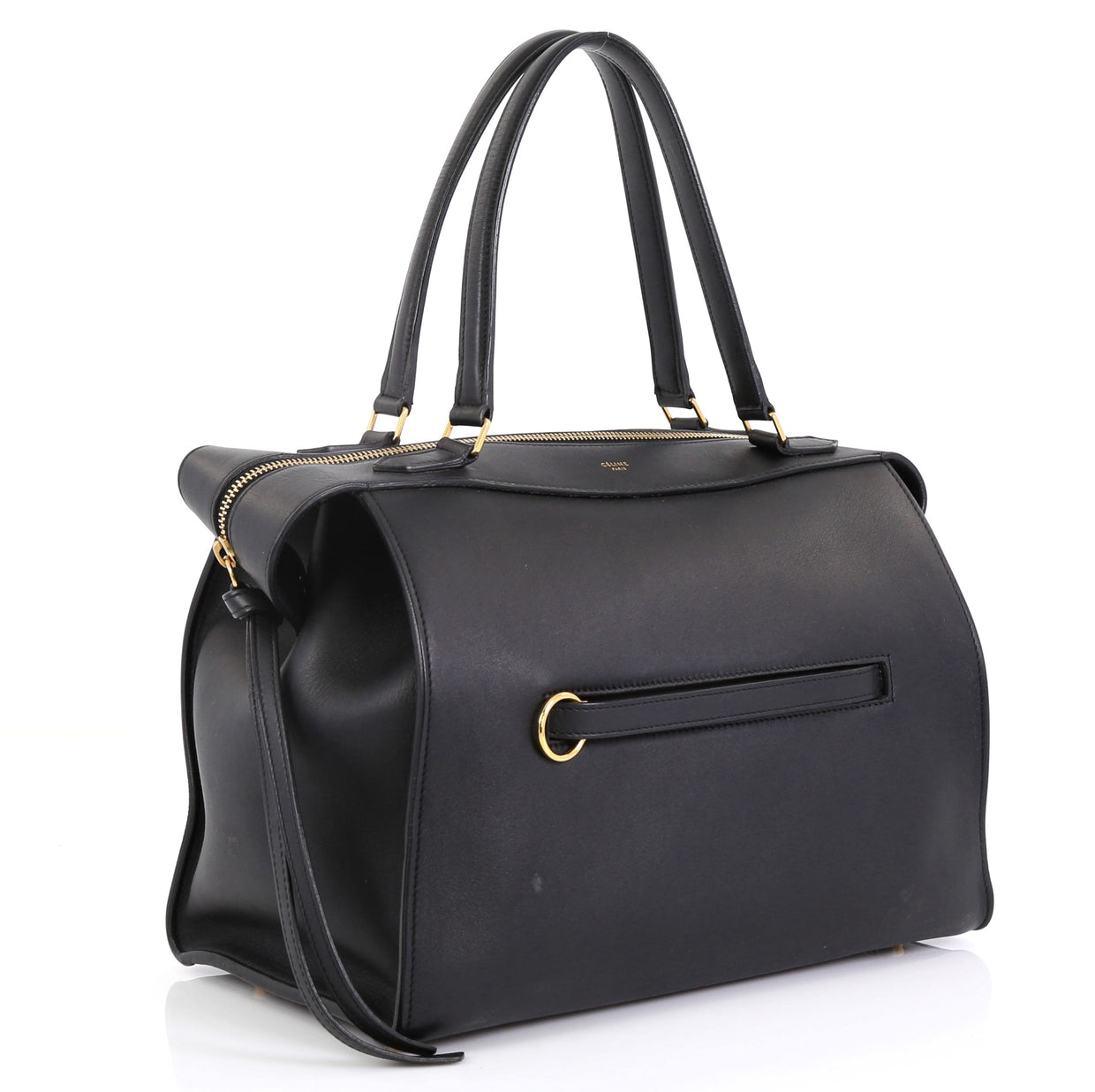 Celine Ring Bag Leather Small Black 451761