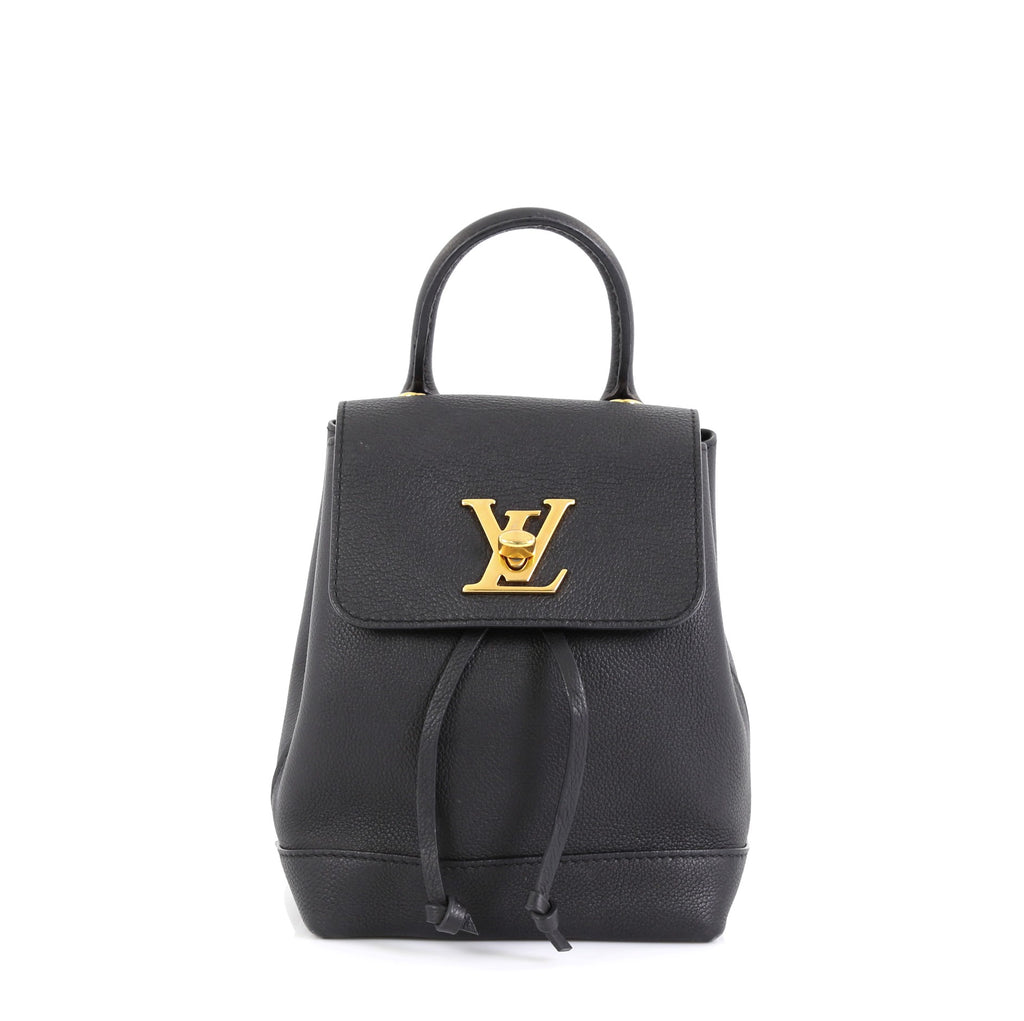 hul Thrust jeg behøver Louis Vuitton Lockme Backpack Leather Mini Black 451782