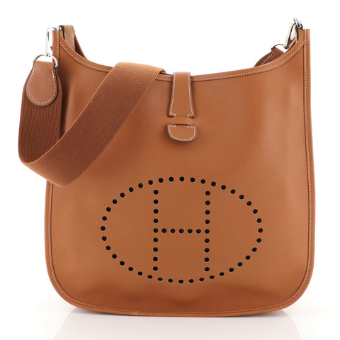 Hermes Evelyne Crossbody Gen II Epsom GM Brown 4542749 – Rebag