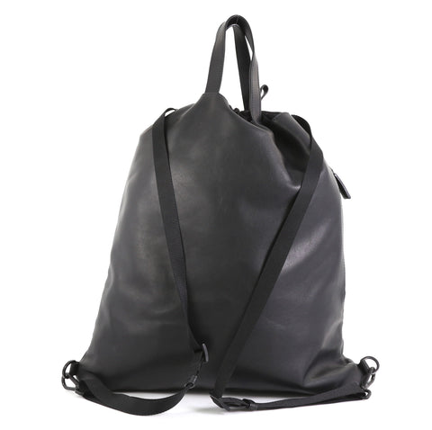 Prada Drawstring Backpack Soft Calfskin Black 4560070