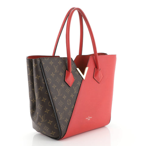 Louis Vuitton Kimono Handbag Monogram Canvas and Leather MM Red 45922150 – Rebag