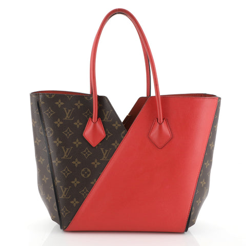 Louis Vuitton Kimono Handbag Monogram Canvas and Leather MM Red 45922150 – Rebag