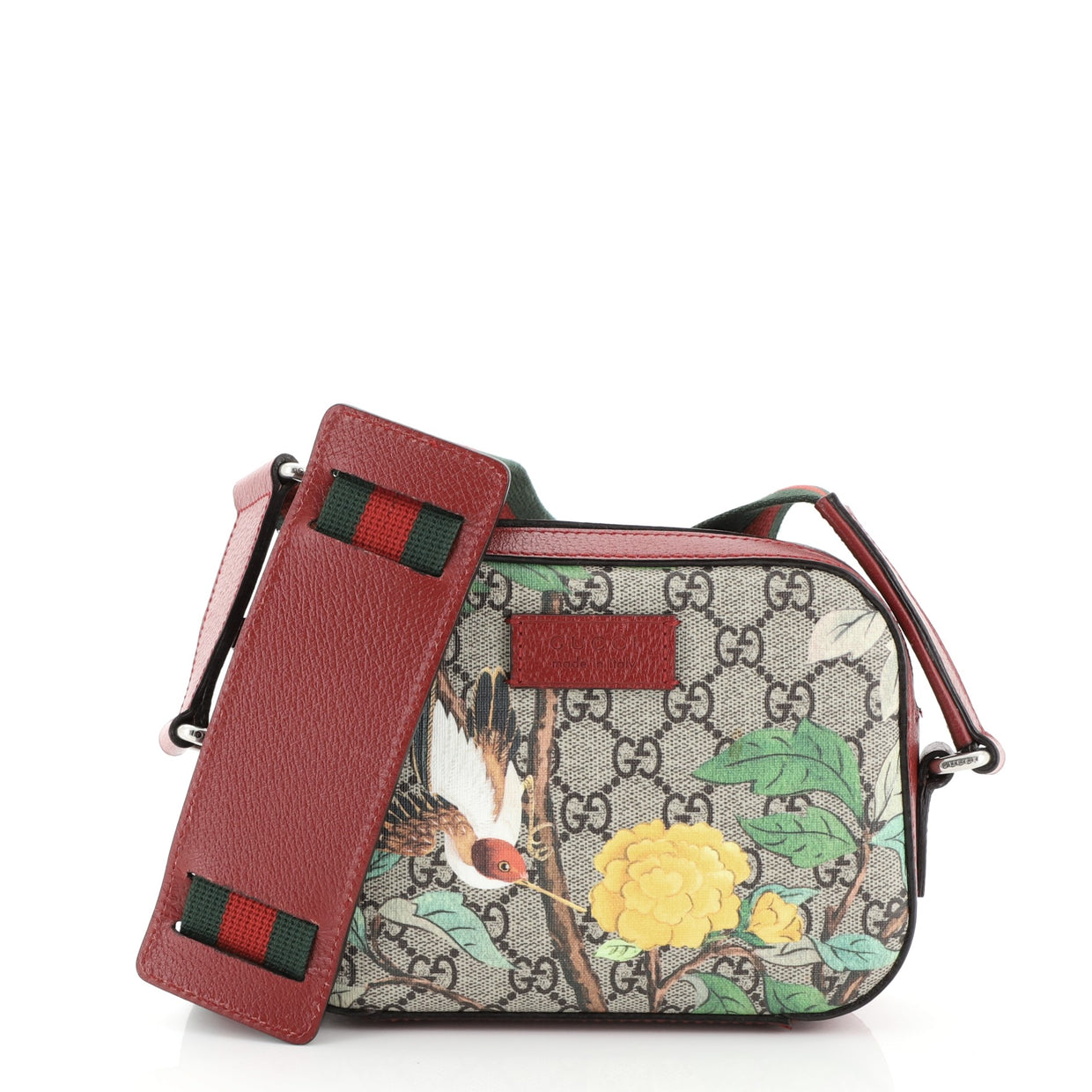 Gucci Camera Shoulder Bag Tian Print GG Coated Canvas Mini - Rebag