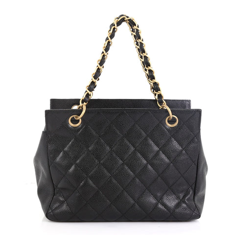Chanel Petite Timeless Tote Quilted Caviar Black 4654956
