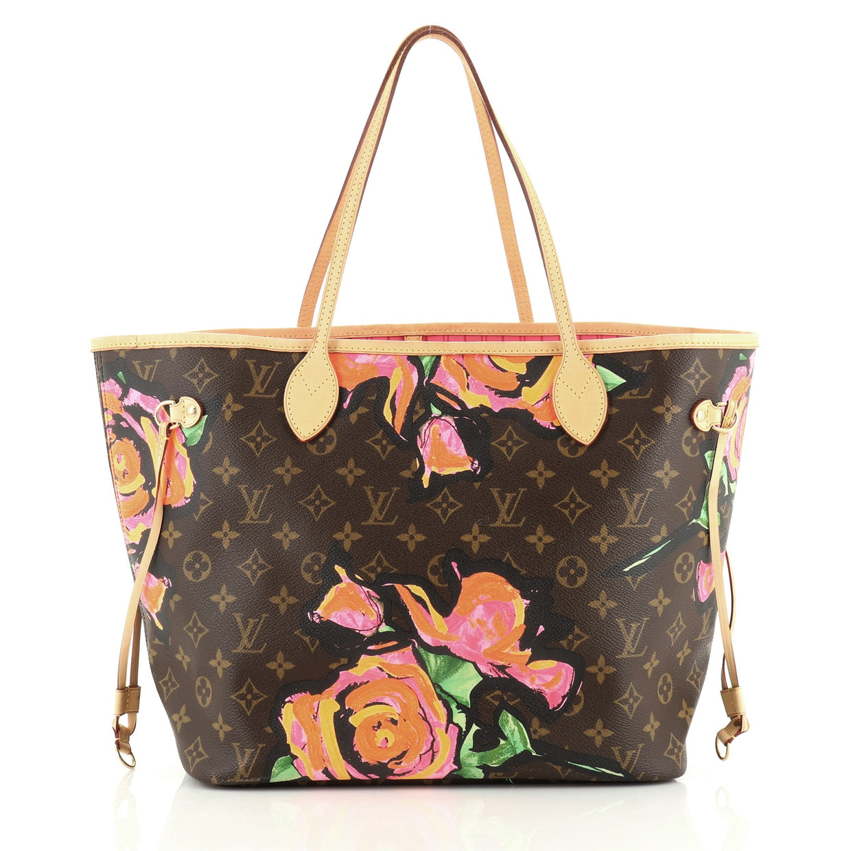 Louis Vuitton Neverfull Tote Limited Edition Monogram Roses MM - Rebag