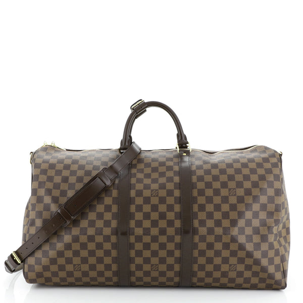 Louis Vuitton Virgil Abloh Clear Monogram Chess Keepall Bandouliere 50  52lk725s