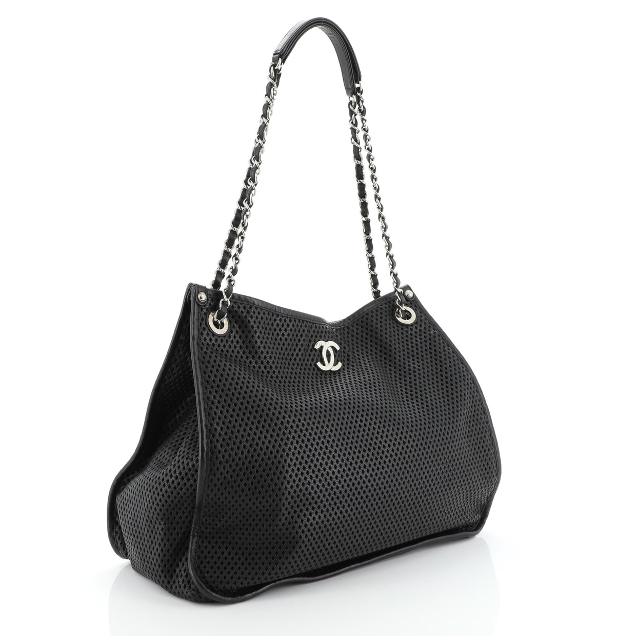Chanel Up In The Air Tote Perforated Leather - Rebag